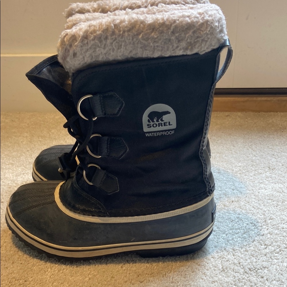 Sorel Black Waterproof Winter Boots